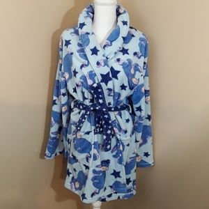 Disney Eeyore blue bathrobe size XL 16 18